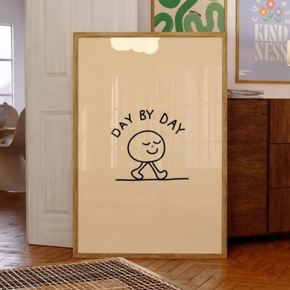 A poster stating Day by Day 
