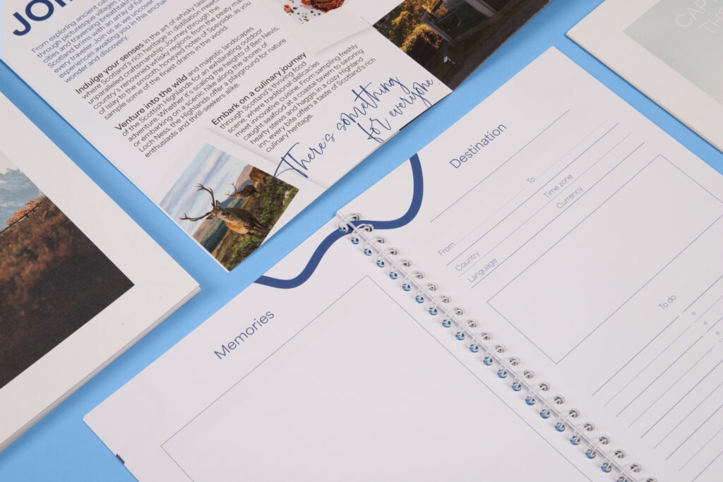 Custom booklets including saddle stitch and spiral bound