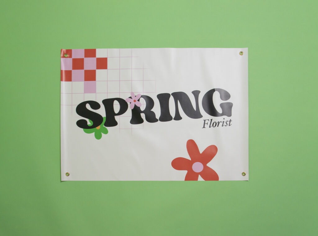 A vinyl barrier for Spring florists