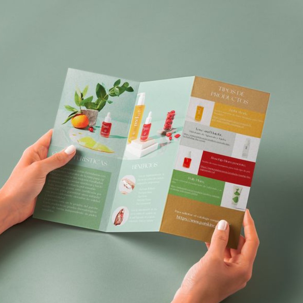 a beauty z fold leaflet 