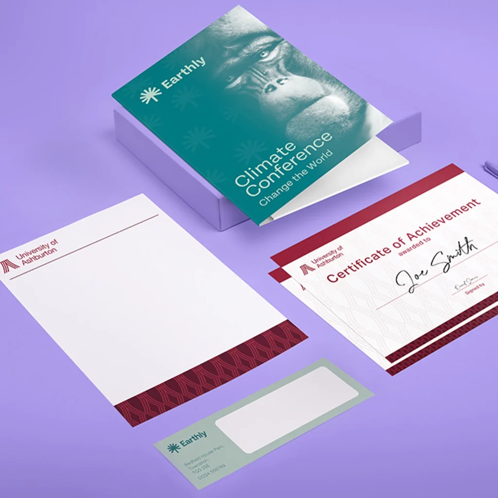 Four ranges of school print stationary